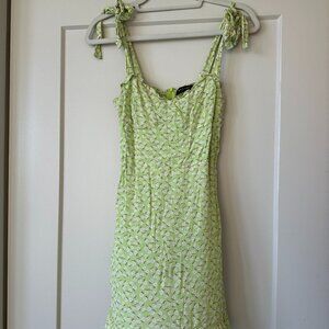 Green Floral Sundress